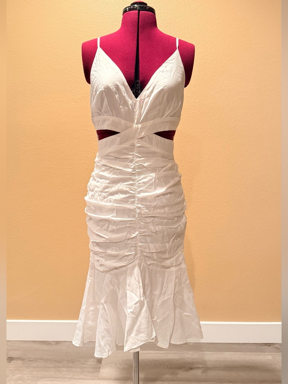 DO+BE Elegant Asymmetrical Cream Dress